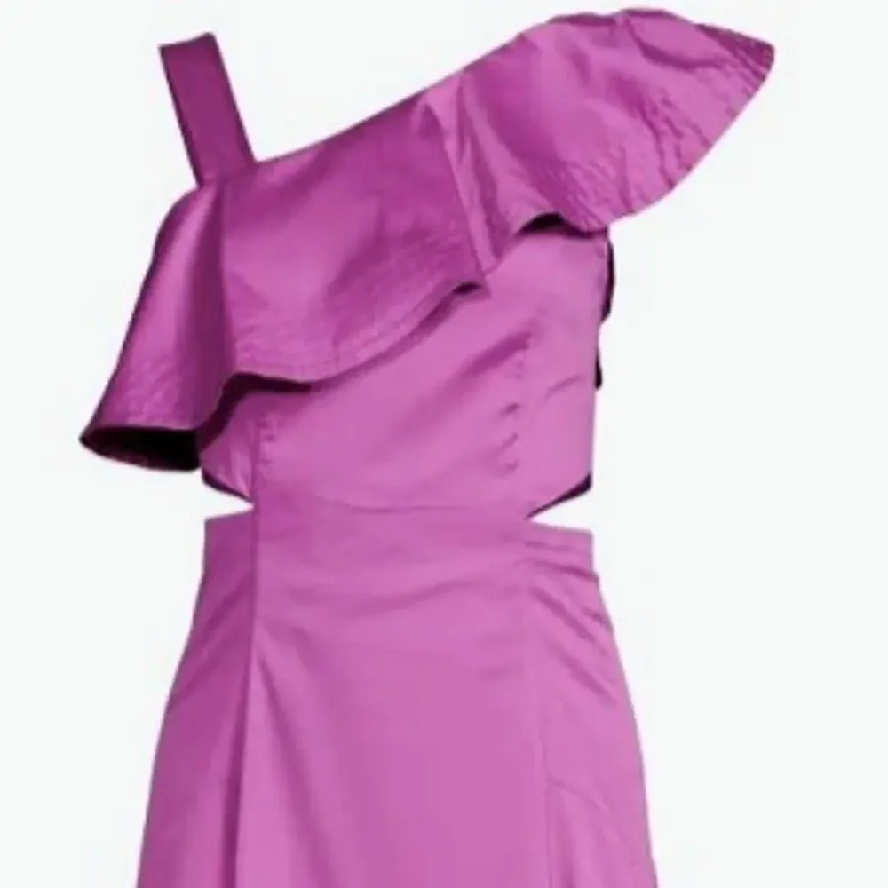Veronica Beard Beilla Ruffle A Line Dress Vivid Orchid size 6 - Picture 4 of 9